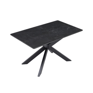 APO09 Black Dining Table + Corner Bench Set Rhf