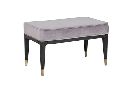 Dil-417-EB Dressing Stool - Ebony Ecru Velvet