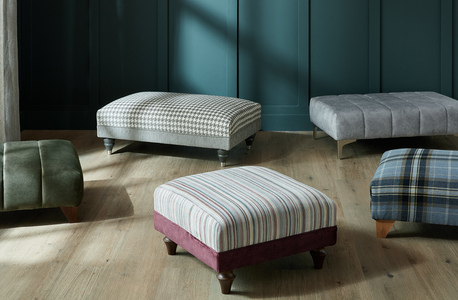 Fluted Bench Stool (Matching Feet)