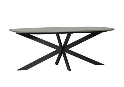Sda-160-SM Dining Table Oval 1600mm - Smoke