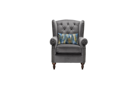 Buttoned Back Wing Chair
