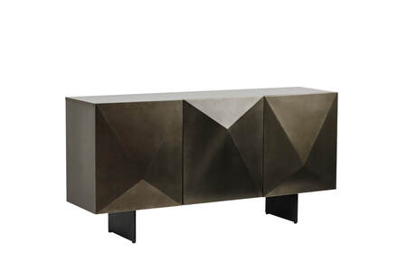 Atl-003-BR Sideboard 3 Door - Brown