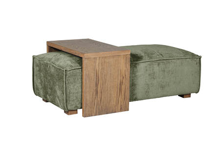 Bdi-306-OL Ottoman and Coffee Table Set - Olive