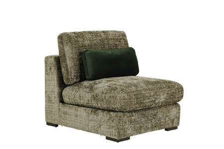 Hum-509-GN Armless Armless Sectional - Green