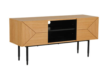 Nat-013-OK TV Unit 1200 - Natural Oak