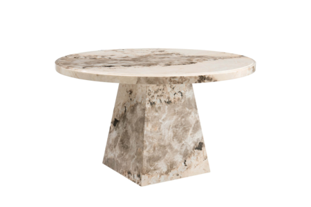 Ats-130-MO Round Dining Table 1300 - Mottled Mocha