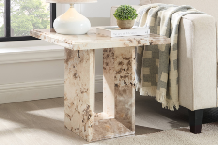 Ats-008-MO Lamp Table - Mottled Mocha