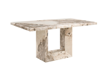 Ats-160-MO Dining Table 1600 - Mottled Mocha