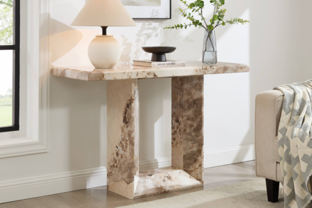 Ats-009-MO Console Table - Mottled Mocha