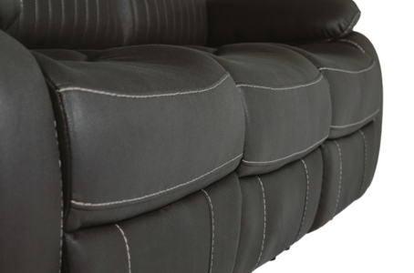 Bly-313-DKGY Match 3 Seater Manual Recliner - Dark Grey Match
