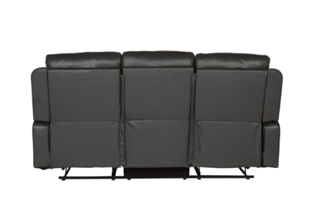 Bly-313-DKGY Match 3 Seater Manual Recliner - Dark Grey Match