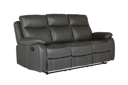 Bly-313-DKGY Match 3 Seater Manual Recliner - Dark Grey Match