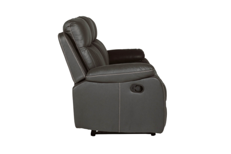 Bly-313-DKGY Match 3 Seater Manual Recliner - Dark Grey Match