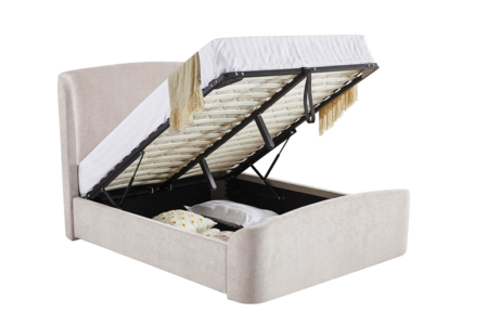 Ble-406-CR 6' Ottoman Bed - Cream