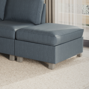 Ctl-306-BL Ottoman - Blue