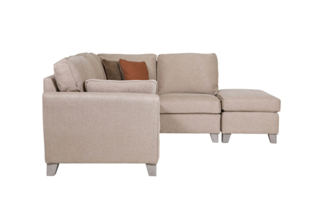 Ctl-307-BT-RHF Corner Group Fixed - Biscuit (RHF) (2 Scatter Cushions)