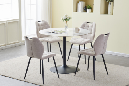 Cdy-100-WH Dining Table Round 1000 - White