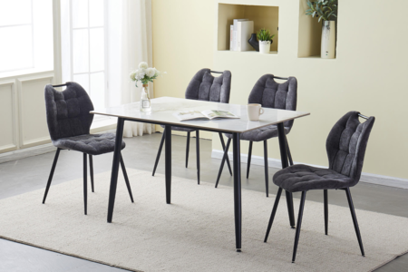 Cdy-120-WH Dining Table Rectangle 1200 - White