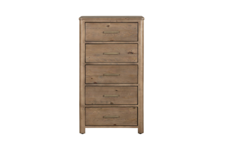Ino-412-CW Tall Chest 5 Drawer - Cashew