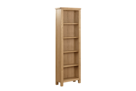Mar-028-NL Bookcase Low Wide - Natural Oak