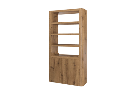 Msm-021-CW Tall Cabinet - Cashew