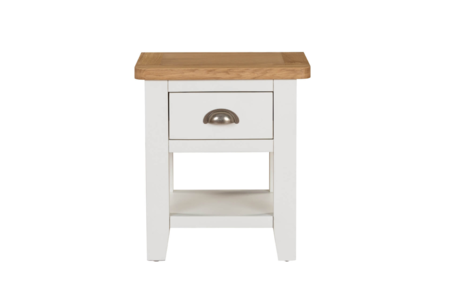 Mlr-008-CM Lamp Table 1 Drawer - Cashmer