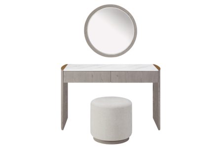 Mdo-414-GE Dressing Table 2 Drawer - Washed Oak