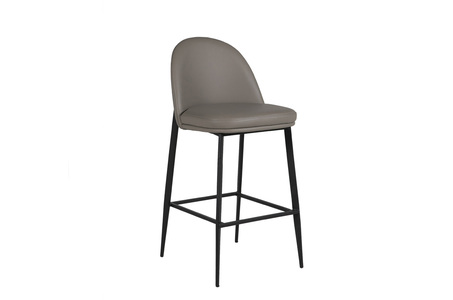 Vnt-250-DKGY-L Bar Stool Leather - Grey