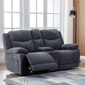 2 Power Seater Sofa with Console