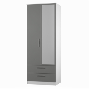 CTR062 2ft6in 2 Drawer Mirror Robe