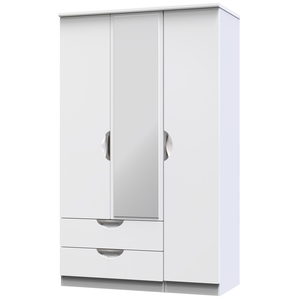 CAM132 Triple 2 Drawer Mirror Robe