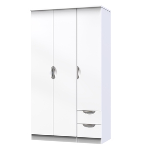 CAM160 Tall Triple Plain + Drawer Robe