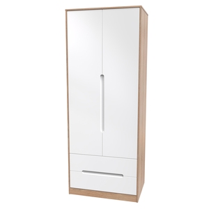 MON081 Tall 2ft6in 2 Drawer Robe