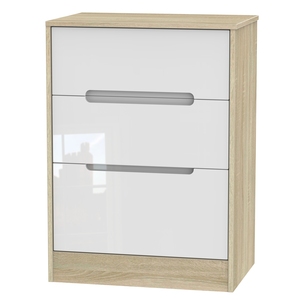MON013 3 Drawer Deep Midi Chest