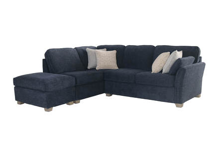 Wne-307-NY LHF Corner Group Fixed LHF - Navy