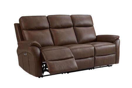Ndo-353-BR 3 Seater Electric Recliner - Brown