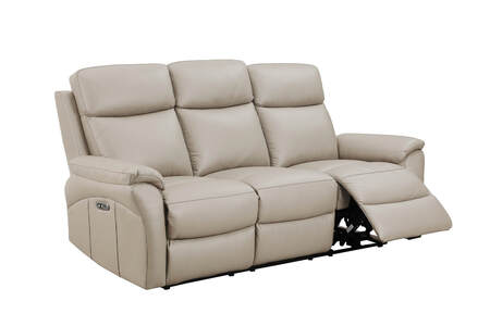 Ndo-353-CM 3 Seater Electric Recliner - Cashmere