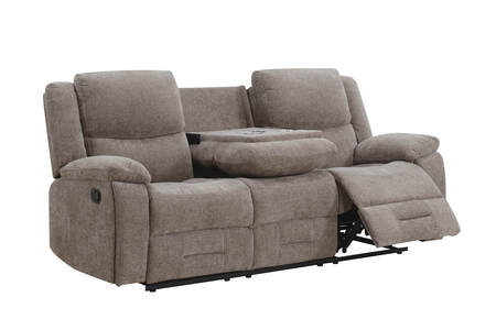 Wtn-313-MO 3 Seater Manual Recliner - Mocha