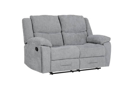 Wtn-312-GY 2 Seater Manual Recliner - Grey