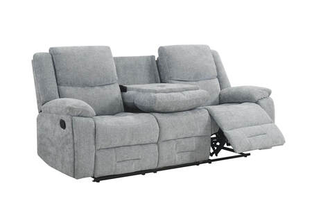 Wtn-313-GY 3 Seater Manual Recliner - Grey