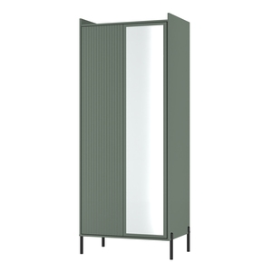 OSU087 2 Drawer Mirror Wardrobe