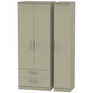 CTR141 Tall Triple 2 Drawer Robe