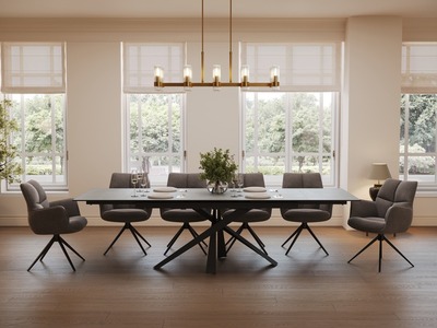 ONY01 Onyx Large Extending Dining Table