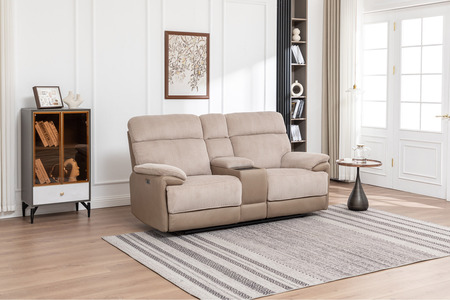 Sectional 2C Sofa with Console and Wireless charger