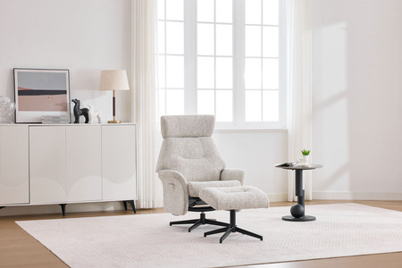 Swivel Chair and Footstool