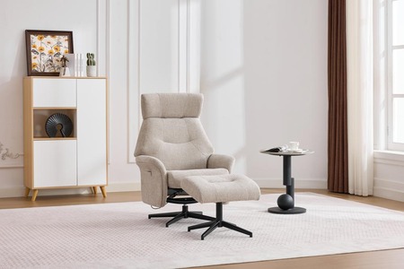 Swivel Chair and Footstool