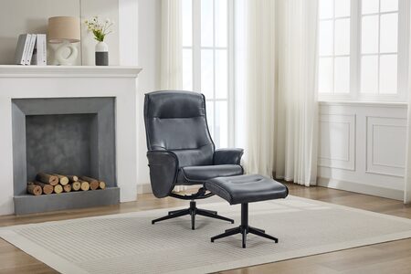 Swivel Chair and Footstool