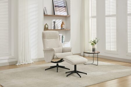 Swivel Chair and Footstool