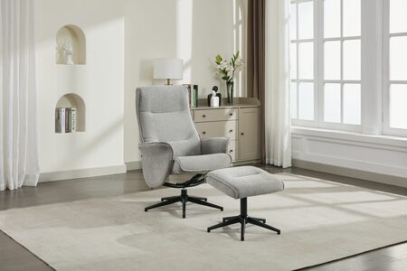 Swivel Chair and Footstool