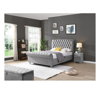 5ft Ottoman - Silver